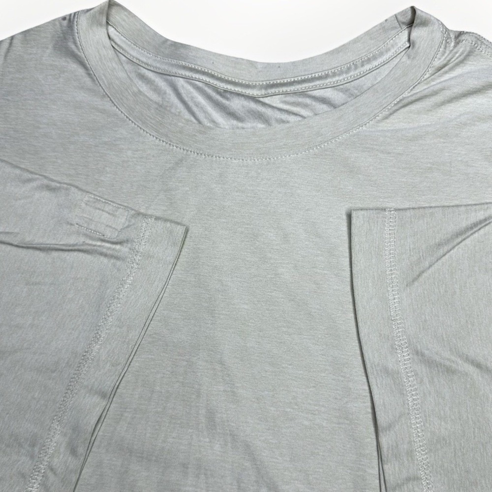 Vuori Strato Tech Tee Shirt Mens XL Truffle Heather Performance Jersey Gym